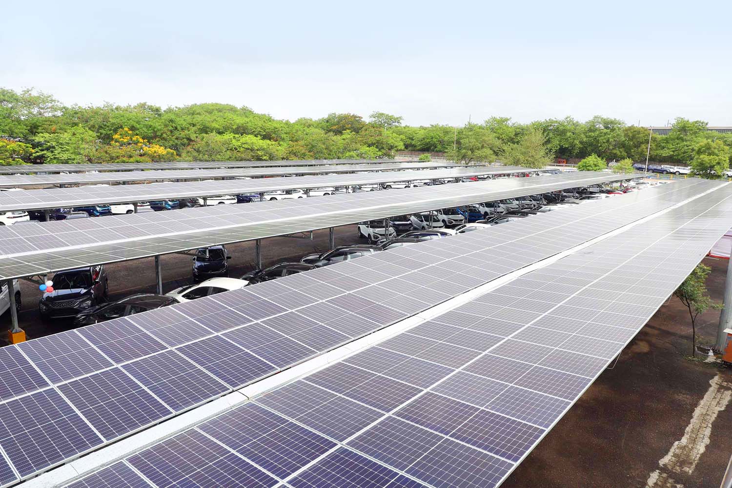 TATA MOTORS 9MWp SOLAR CARPORT, PUNE